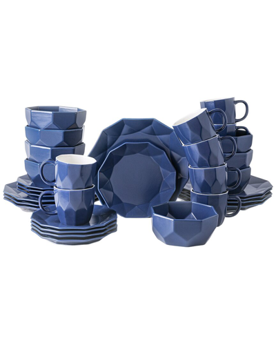 Stone Lain Jamie 32 Pc. Dinnerware Set, Service For 8 In Blue