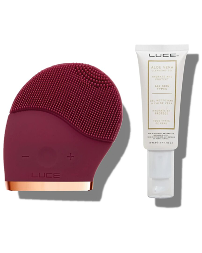 Luce Skincare Luce Facial Cleansing Brush& Aloe Vera Gel Face Wash