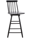 Safavieh Quai Swivel Counter Stool In Black
