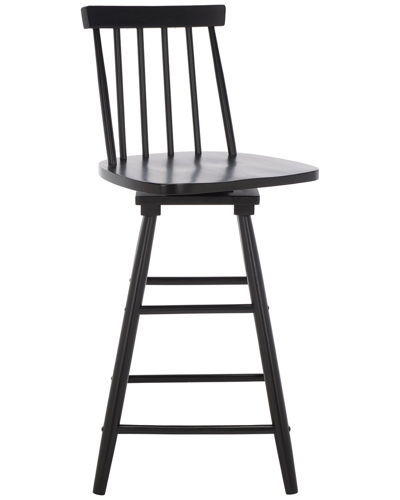 Safavieh Quai Swivel Counter Stool In Black