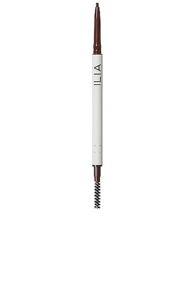 Ilia In Full Micro-tip Brow Pencil In Aubrun Brown