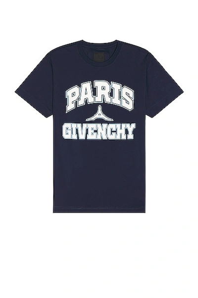 Givenchy Oversized T-shirt In Dark Navy