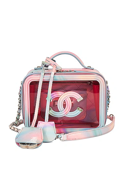 Pre-owned Chanel Pvc Vanity Bag In Pink