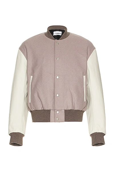 John Elliott Varsity Jacket In Haze X Salt