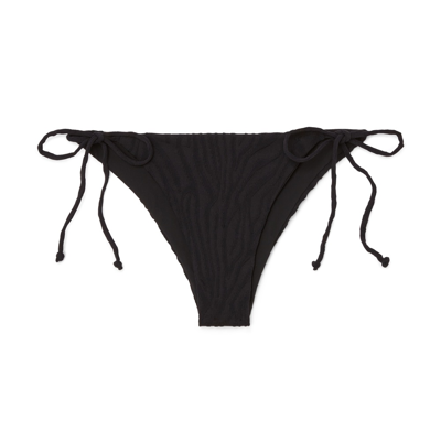 Sara Cristina Classic Triangle Bikini Bottoms In Black