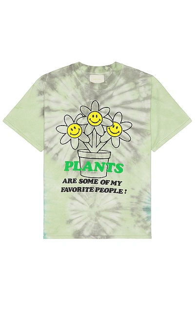 Crtfd Happy Plant Tee In Navy & Green