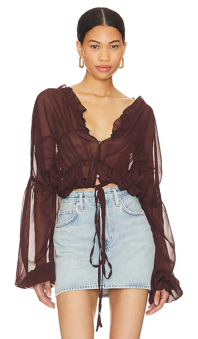 Sndys X Revolve Bali Top In Brown