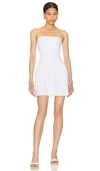Susana Monaco Poplin Flared Dress In Sugar