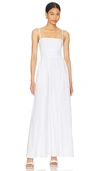 Susana Monaco Poplin Open Back Dress In Sugar
