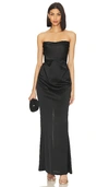 Nookie Emelie Strapless Gown In Black
