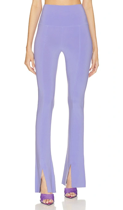 Norma Kamali Spat High-rise Leggings In Lilac