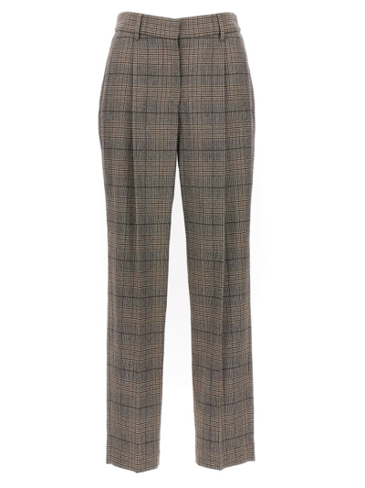 Brunello Cucinelli Checked Pants In Multi