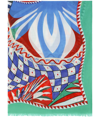 Dolce & Gabbana Graphic-print Cotton Pareo In Green