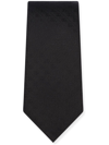 Dolce & Gabbana Jacquard Silk Tie In Black