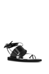Paris Texas Strappy Python-effect Leather Sandals