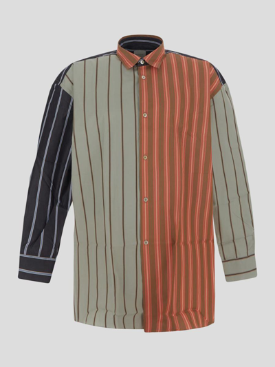 Paul Smith Multicolor Cotton Shirt In Brown