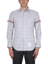 Thom Browne Plaid Shirt In Grey
