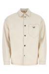 Prada Shirts With Long Sleeves And Chest Pocket In Beige O Tan 
