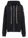 Rick Owens Champion X  Hoodie Sweatshirt Black In Black