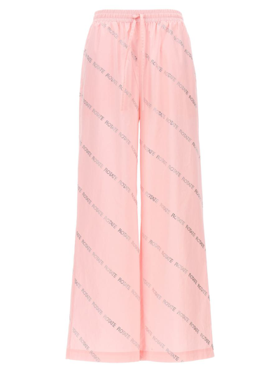 Rotate Birger Christensen Rotate Sunday Capsule Crystal Pants In Pink