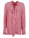 Seafarer Milly Ruched Shirt In Pink
