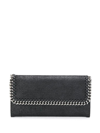 STELLA MCCARTNEY STELLA MCCARTNEY AND SILVER CONTINENTAL FALABELLA WALLET