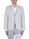 Thom Browne Striped Jacket In Grey