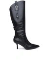 Stuart Weitzman Maverick 75 Leather Knee Boots In Black