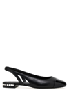 Stuart Weitzman Crystal Flat Shoes Black In Black