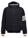 Thom Browne Navy Poly Twill Down-filled 4-bar Ski Jacket In Blue