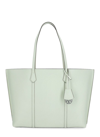 Tory Burch Perry Triple Compartment Shopping Bag In Green