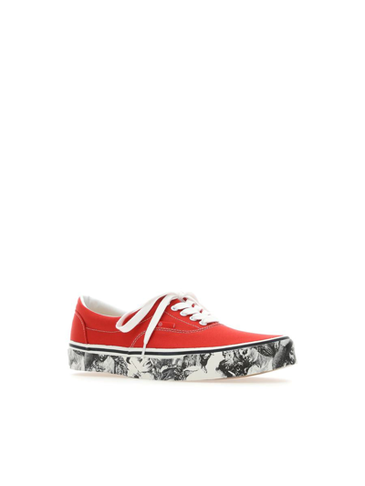 Undercover Red Printed Sneakers