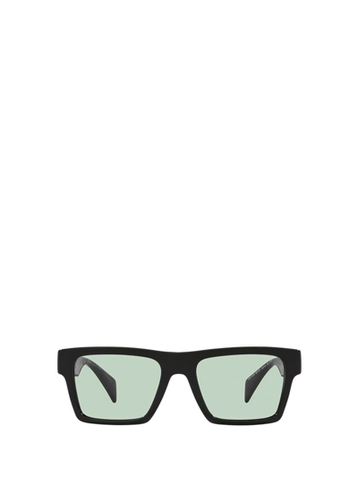 Versace Eyewear Square Frame Sunglasses In Black_photo_green