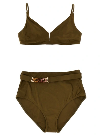 Zimmermann Ginger Beachwear Green In Verde