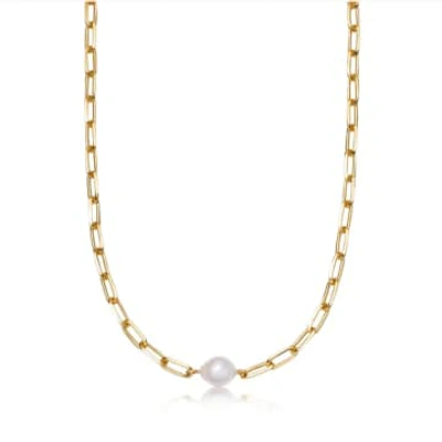 Astley Clarke Celestial Single Pearl Necklace In Gold