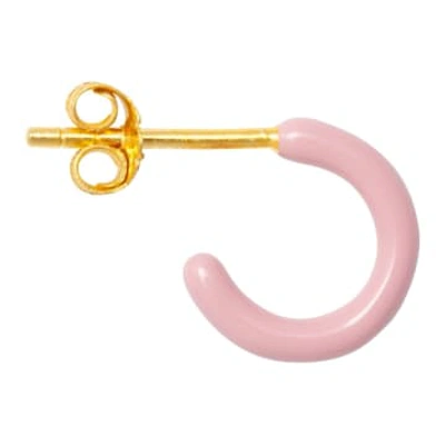 Lulu Copenhagen Light Pink Color Hoop Earring