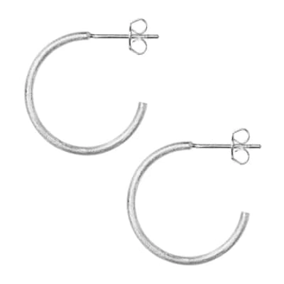 Lulu Copenhagen Medium Silver Non Hoops Earring Set Of 2 In Metallic