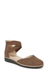 Soul Naturalizer Intro D'orsay Wedge Flat In Cinnamon Brown Faux Nubuck