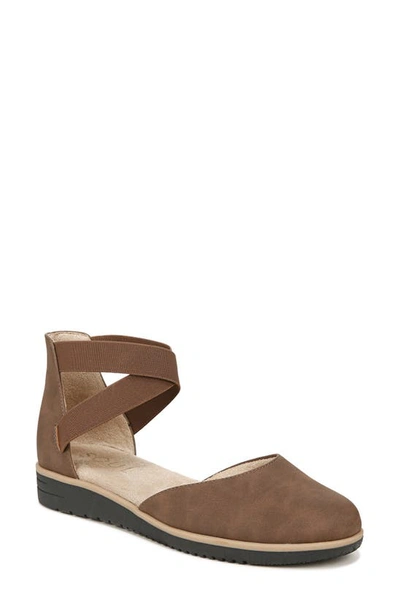 Soul Naturalizer Intro D'orsay Wedge Flat In Cinnamon Brown Faux Nubuck