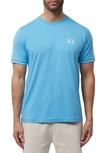 Psycho Bunny Kingwood Embroidered T-shirt In Cool Blue