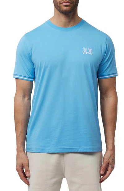 Psycho Bunny Kingwood Embroidered T-shirt In Cool Blue