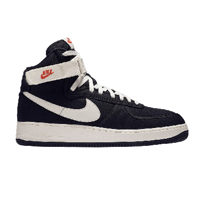 Pre-owned Nike Air Force 1 High Retro 'black Canvas'