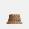 Coach Outlet Signature Jacquard Bucket Hat In Beige