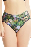 Hanky Panky Print Lace Briefs In Vocies On The Veranda