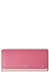 Mulberry Leather Continental Wallet In Geranium Pink-powder Rose