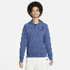 Nike Blue Usmnt Essential Raglan Pullover Hoodie In Blue