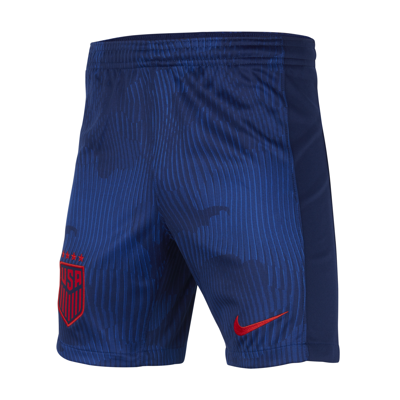 Nike U.s. 2022/23 Stadium Away Big Kids'  Dri-fit Soccer Shorts In Blue