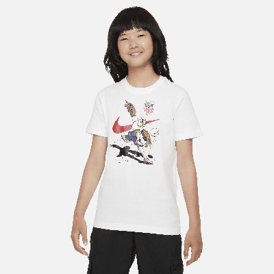 Nike Kids' Uswnt Mascot  Unisex T-shirt In White