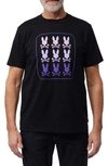 Psycho Bunny Barker Pima Cotton Graphic Tee In Black