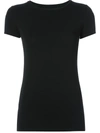 Majestic Soft Touch Short-sleeve Crewneck T-shirt In Noir